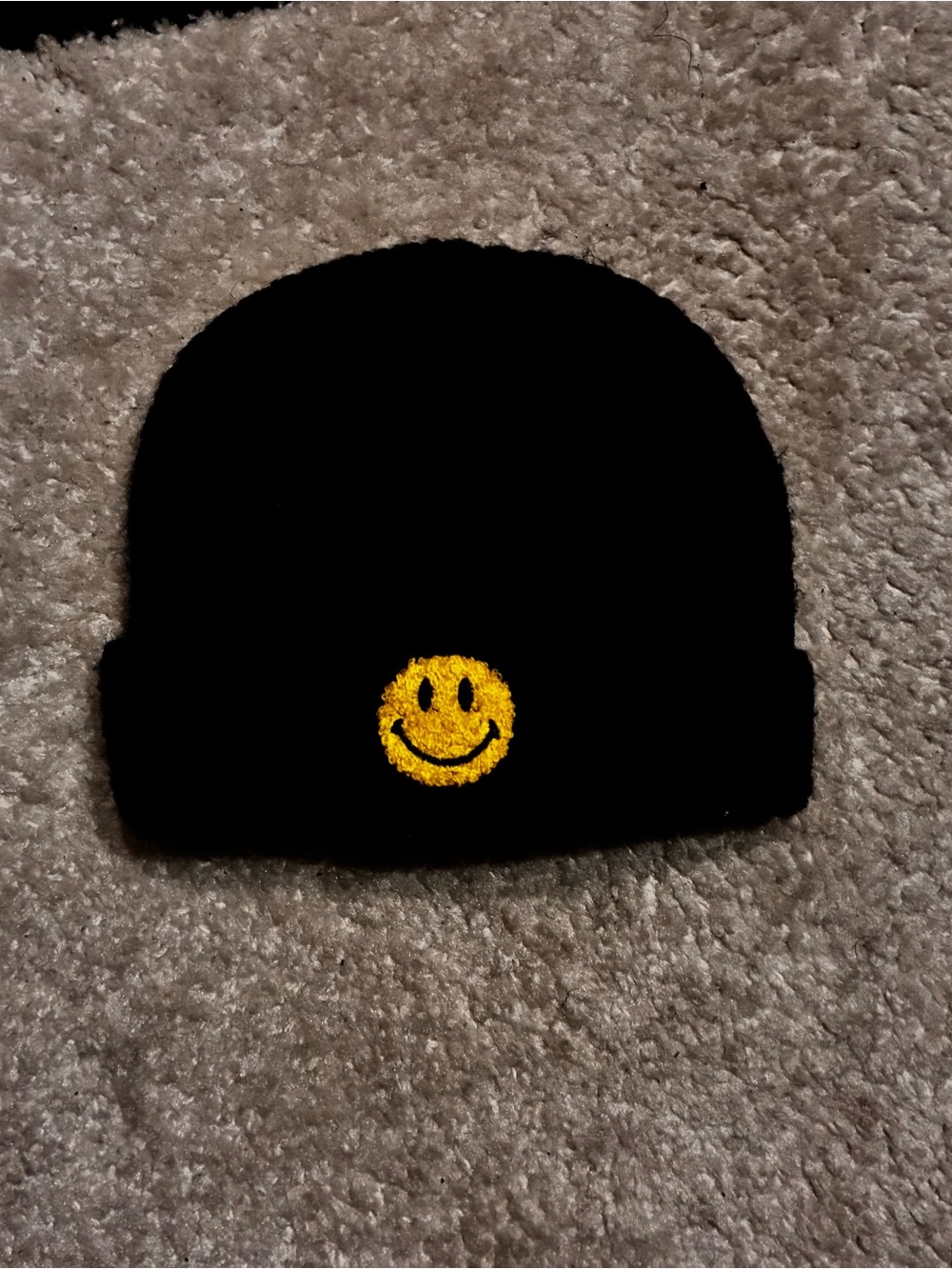 MARKET Beanie with Smiley Patch